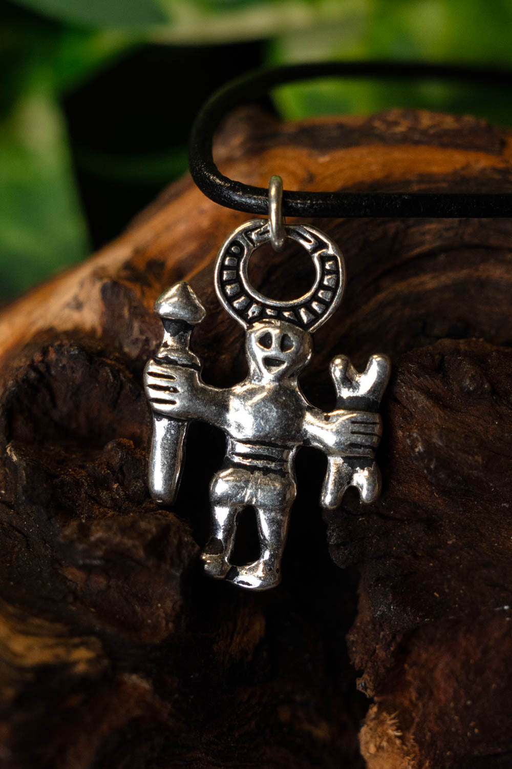 Vendel völva Odin amulet Uppland, silvered bronze