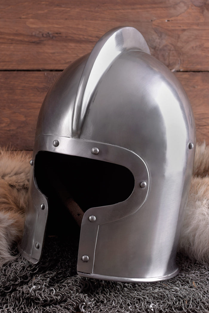 Barbuta with T-shaped visor, 1.3 mm