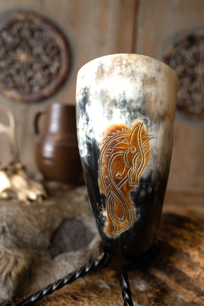 Viking drinking horn drakkar, 300-500 ml
