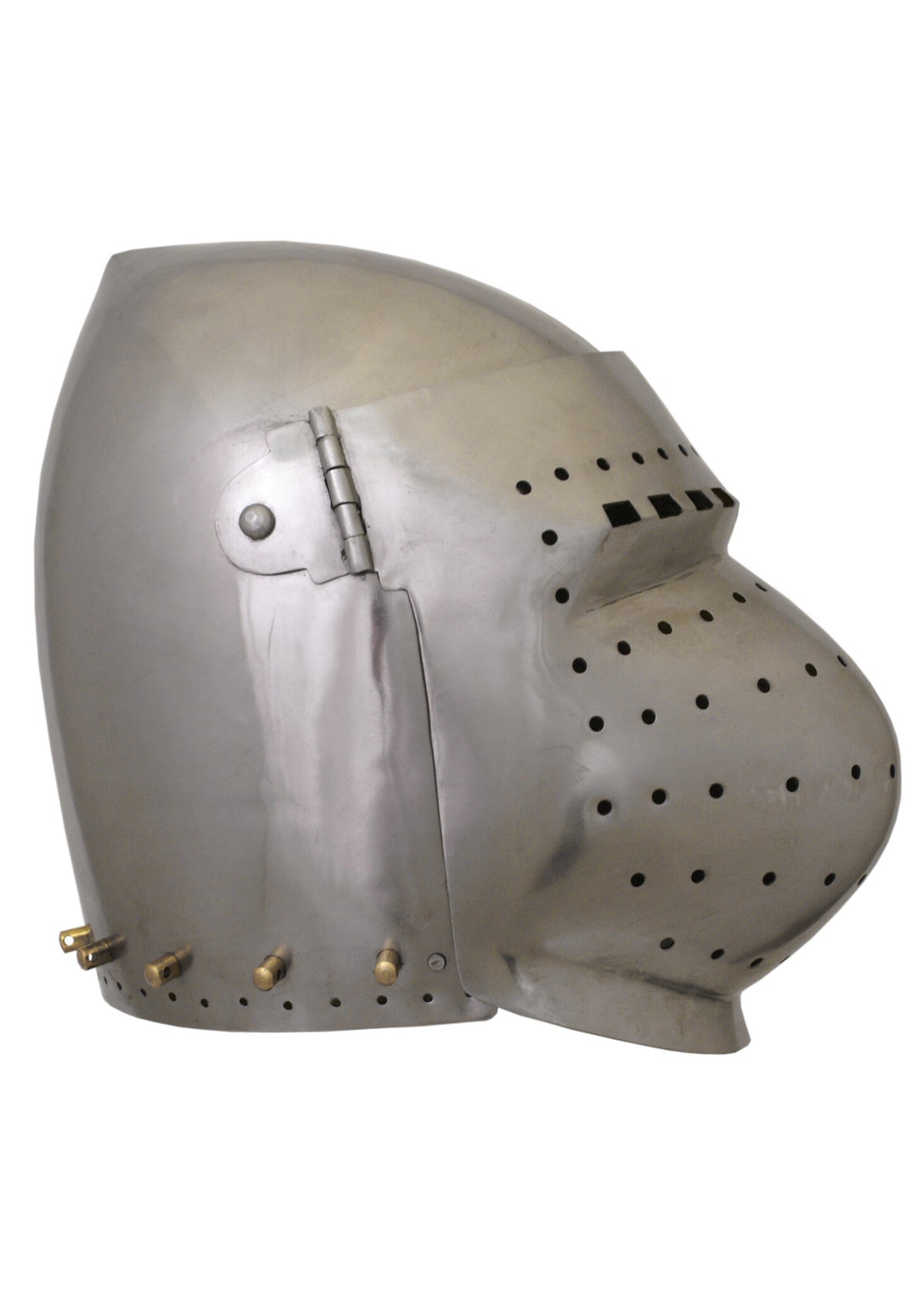 Battle-ready closed bascinet, 2 mm (battle-ready)