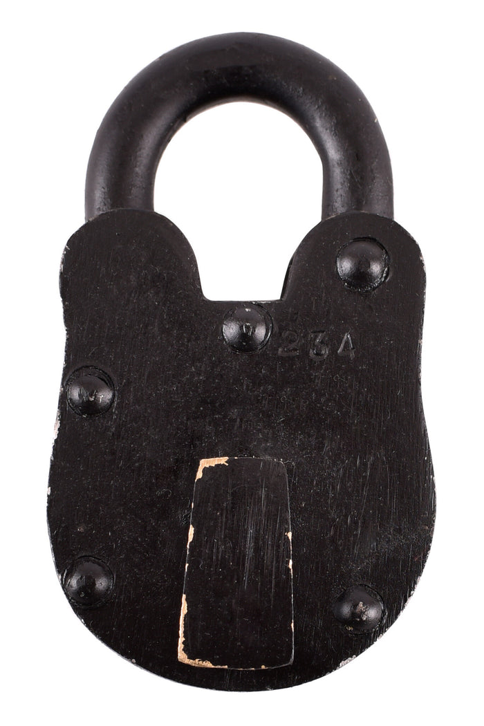 Medieval padlock with two keys