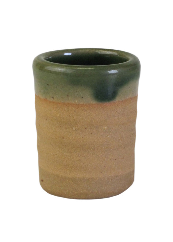 Middelalderligt snapseglas (greenware)