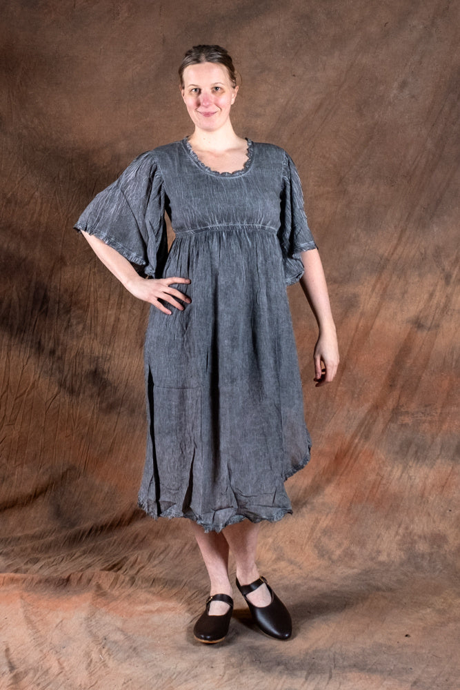 Frieda summer dress, grey blue
