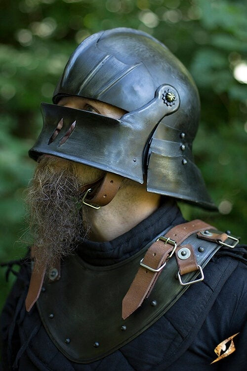 Gorget Warrior, patinated, 1 mm
