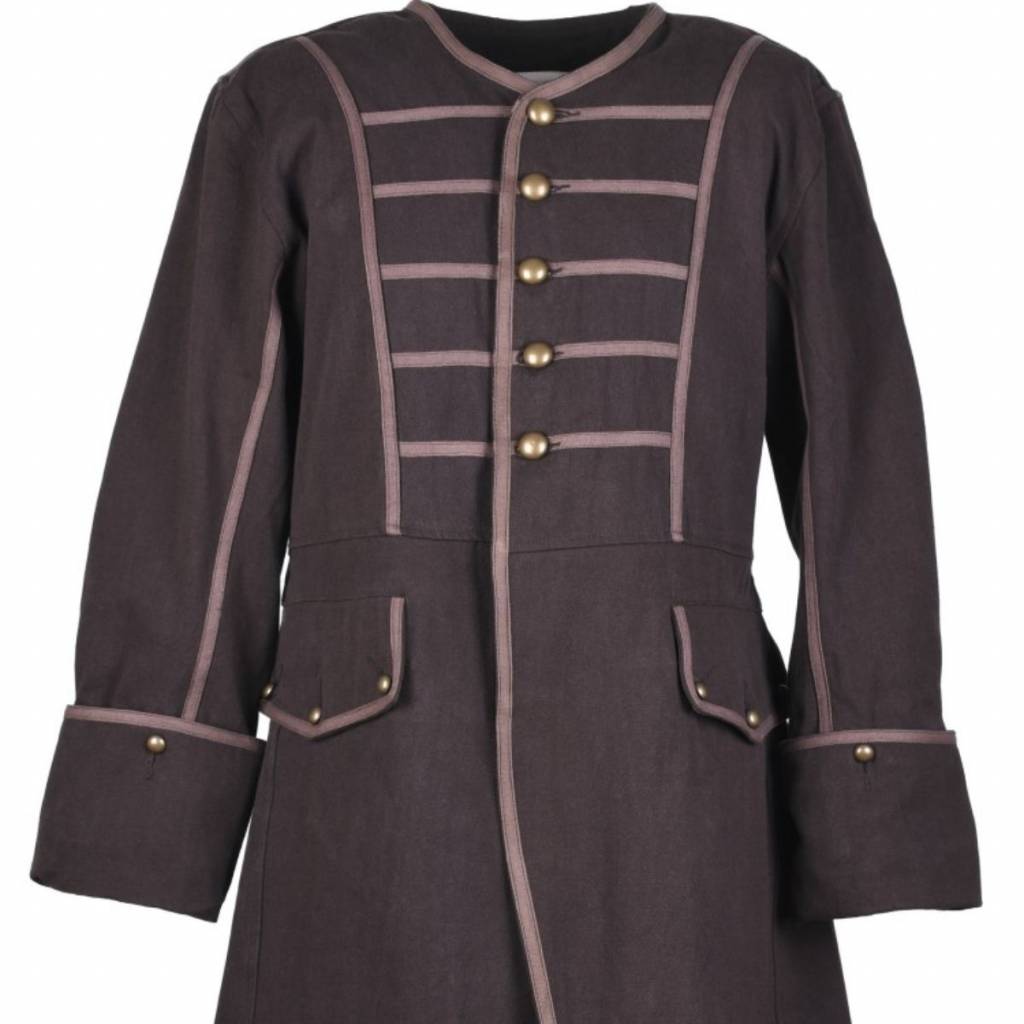 Pirate coat Teach, brown