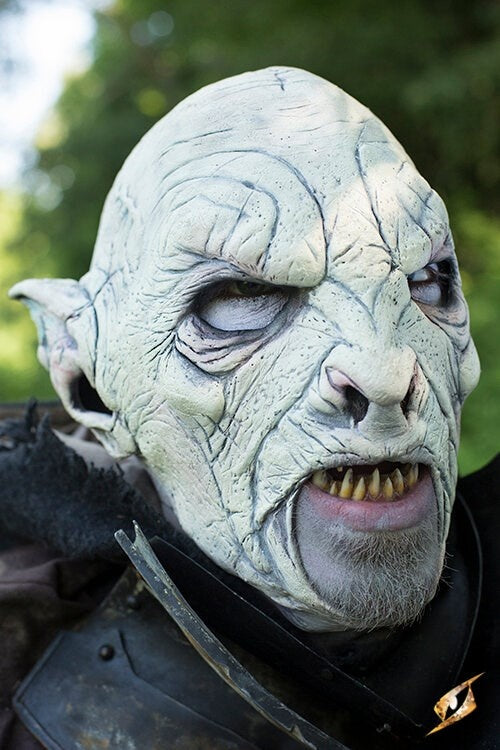 Mask white Orc