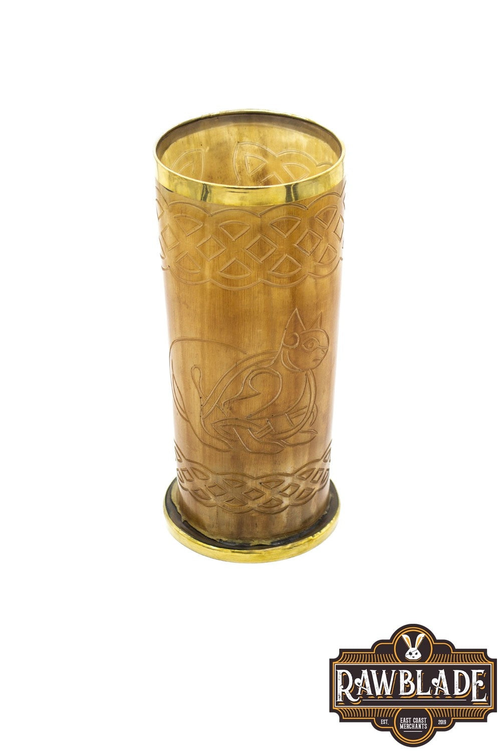 Horn Mug Celtic Cat, 300-500 ml