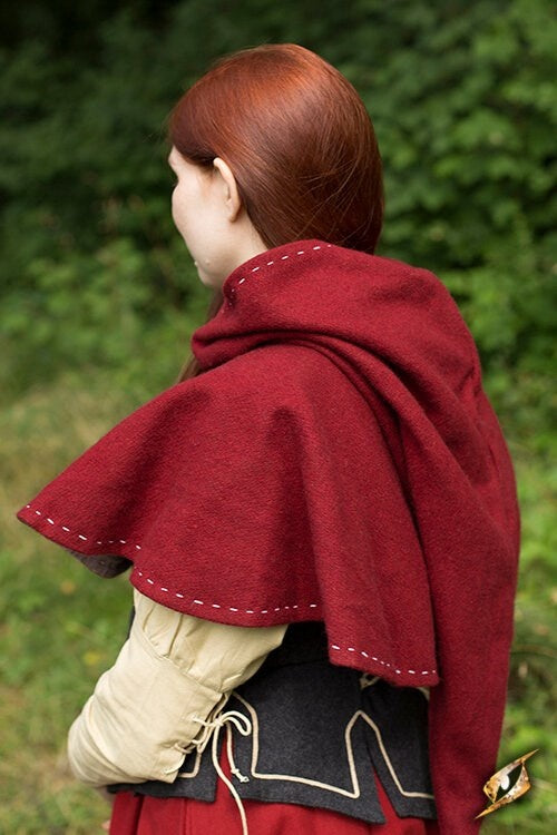 Medieval chaperon Erhard, red