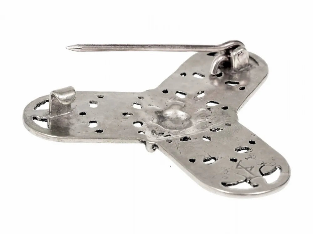 Viking trefoil fibula Rygge, bronze