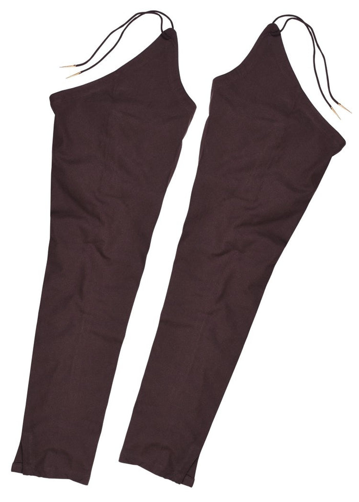 Medieval chausses with laces, brown
