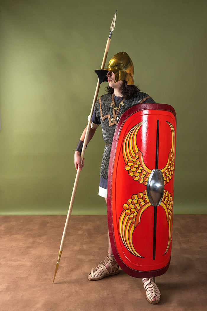 Greek Boeotian helmet, brass, 1-1.2 mm