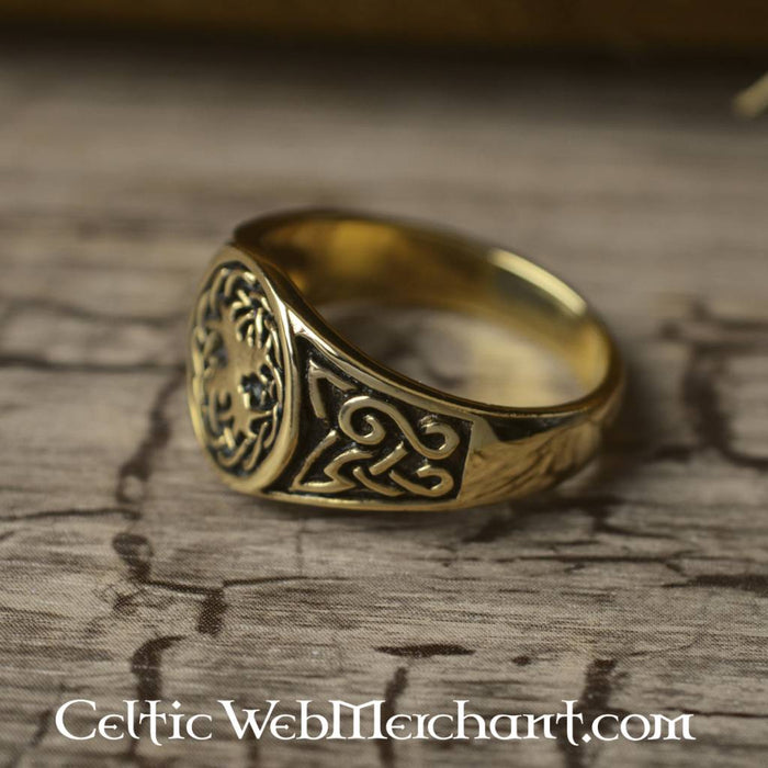 Celtic Ring tree of life, bronze