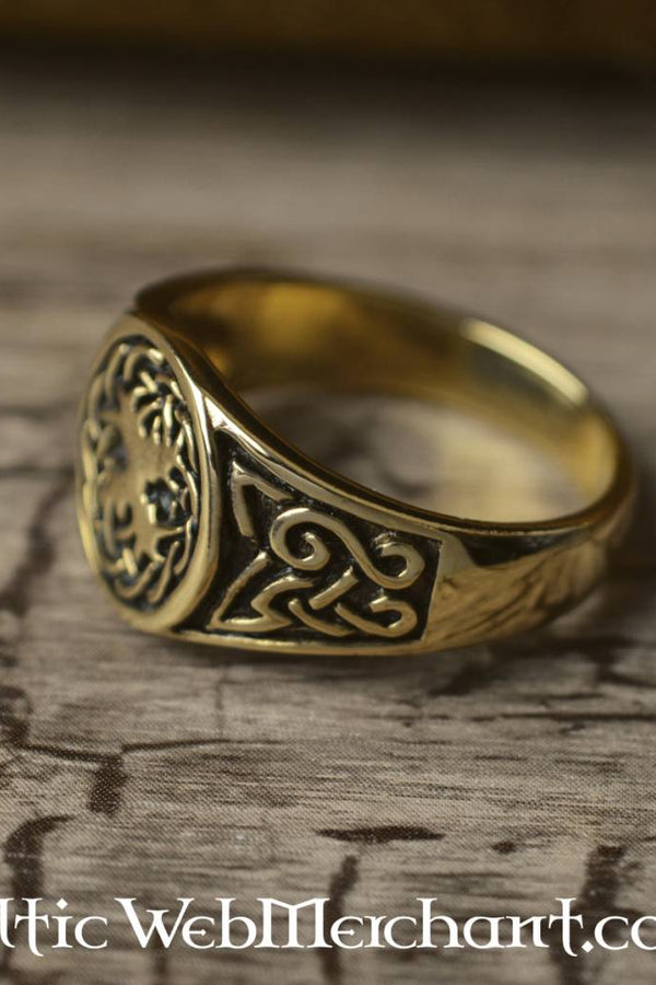 Celtic Ring tree of life, bronze