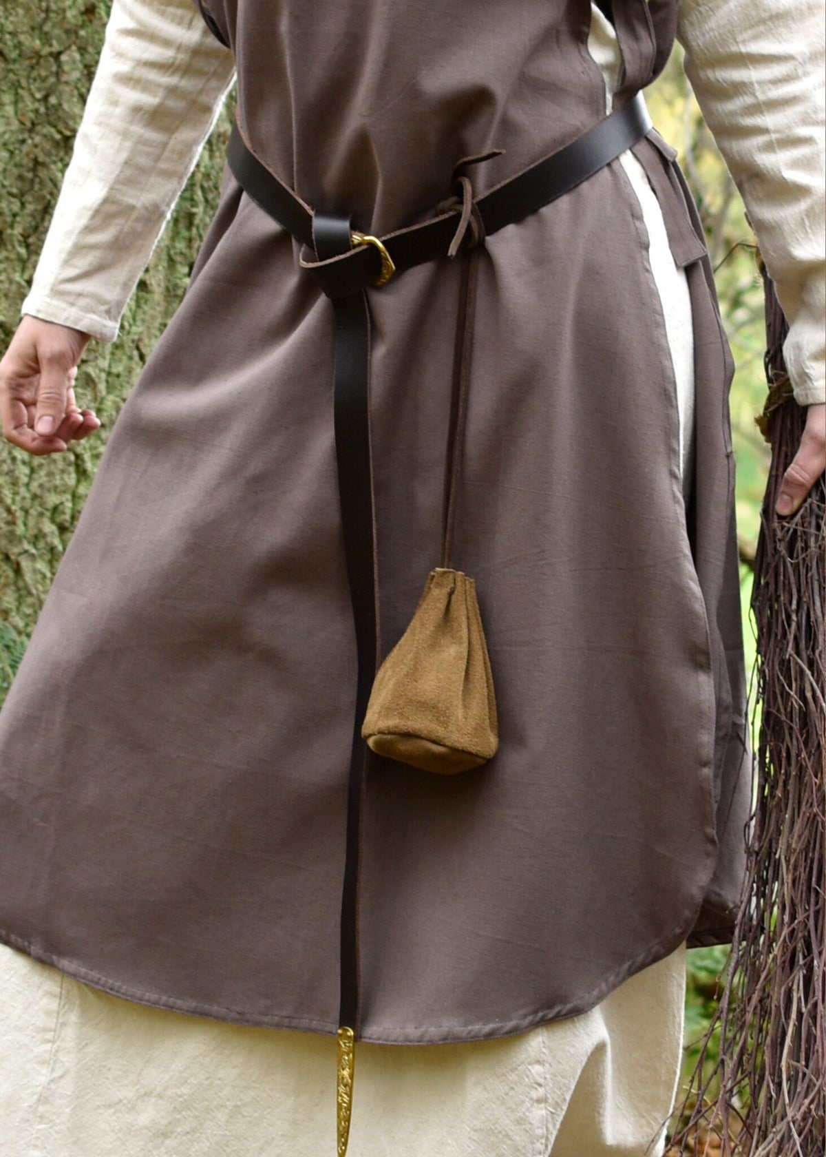 Historical leather pouch