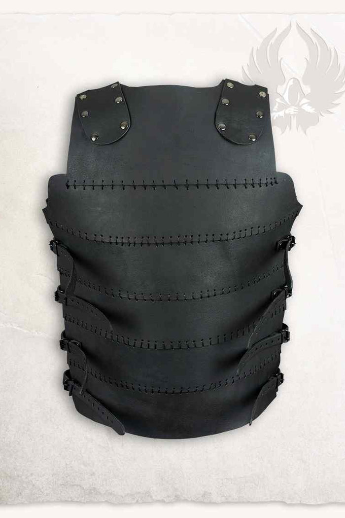 Leather cuirass Erend, black