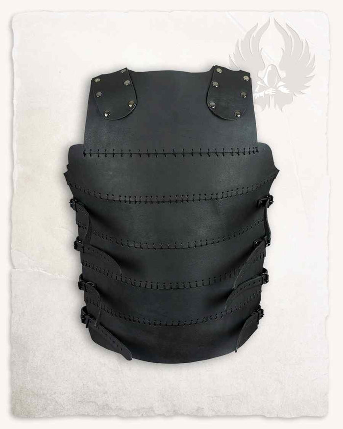 Leather cuirass Erend, black