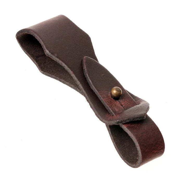 Leather beer mug holder, brown