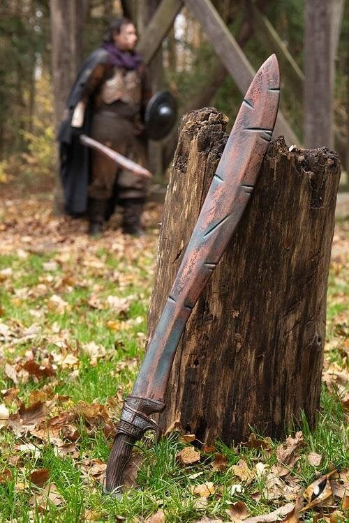 LARP sword Falcata Battleworn 85 cm