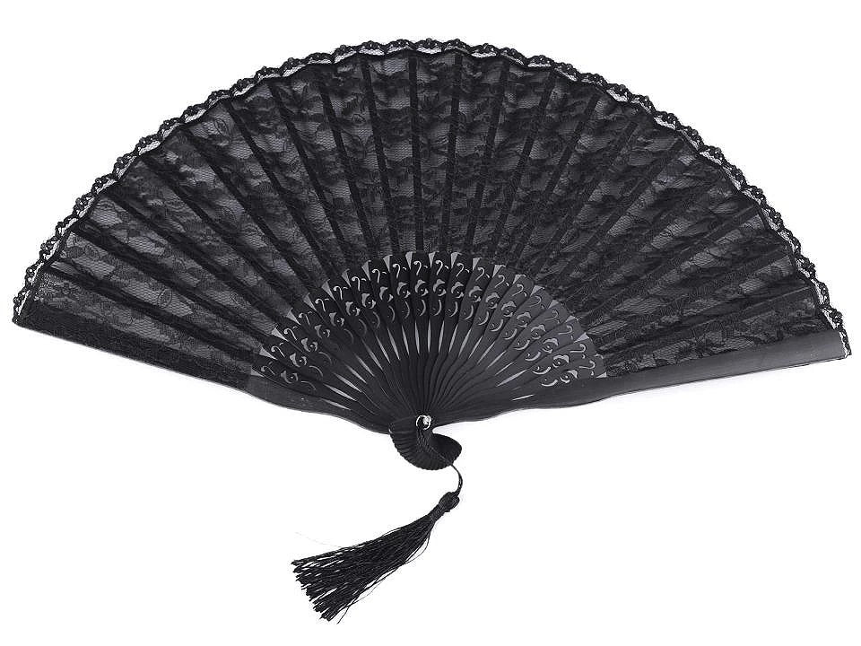 Black hand fan