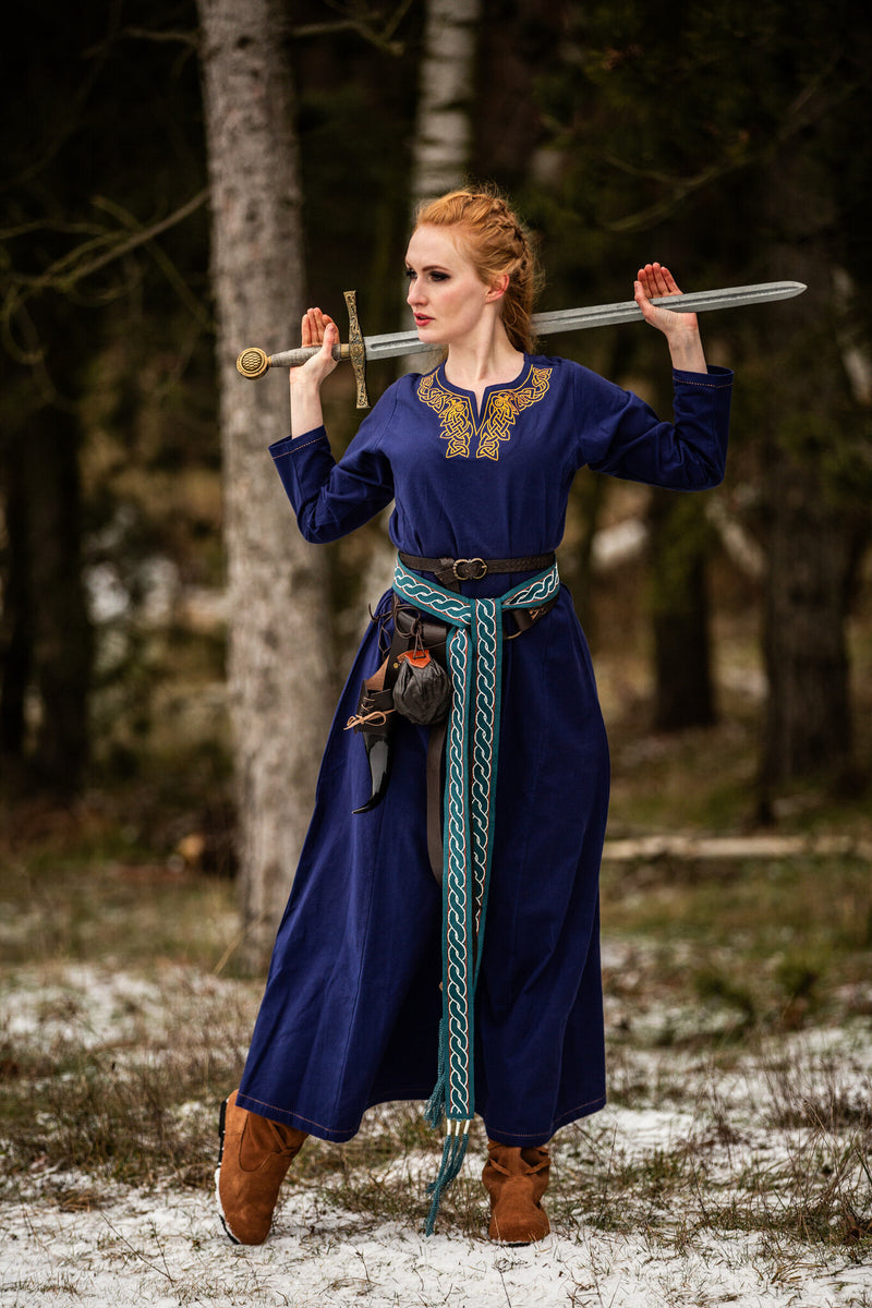 Viking jurk Aslaug, blauw