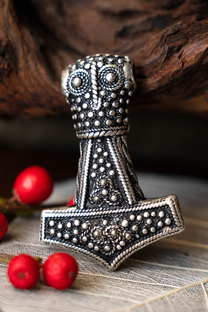 Thor's hammer of Oland, silvered bronze