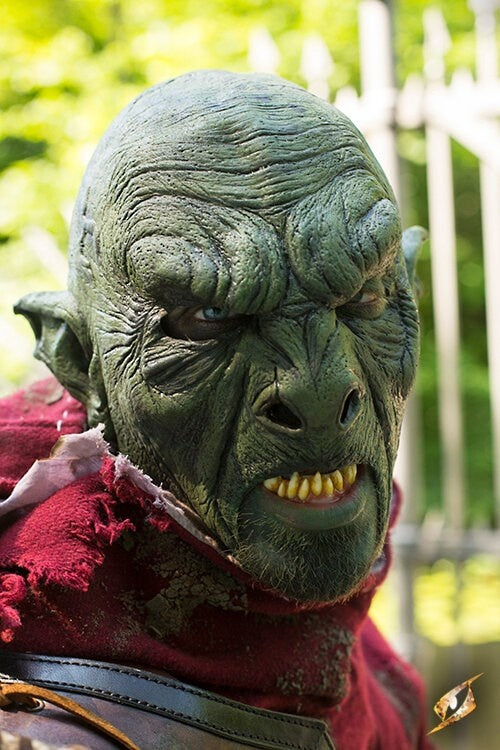 Bestial Orc Mask Green