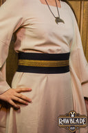 Jeanne fabric belt - Black / gold