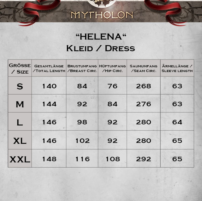 Medieval cotehardie Helena, red-green