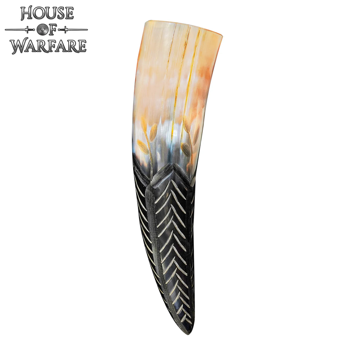 Engraved drinking horn gnome, 300-500 ml