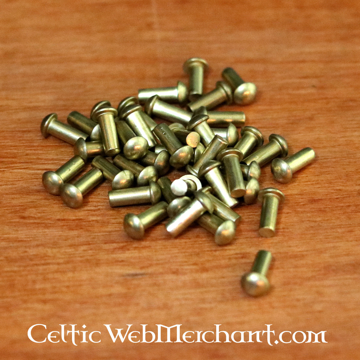 50 brass rivets 4 mm, long