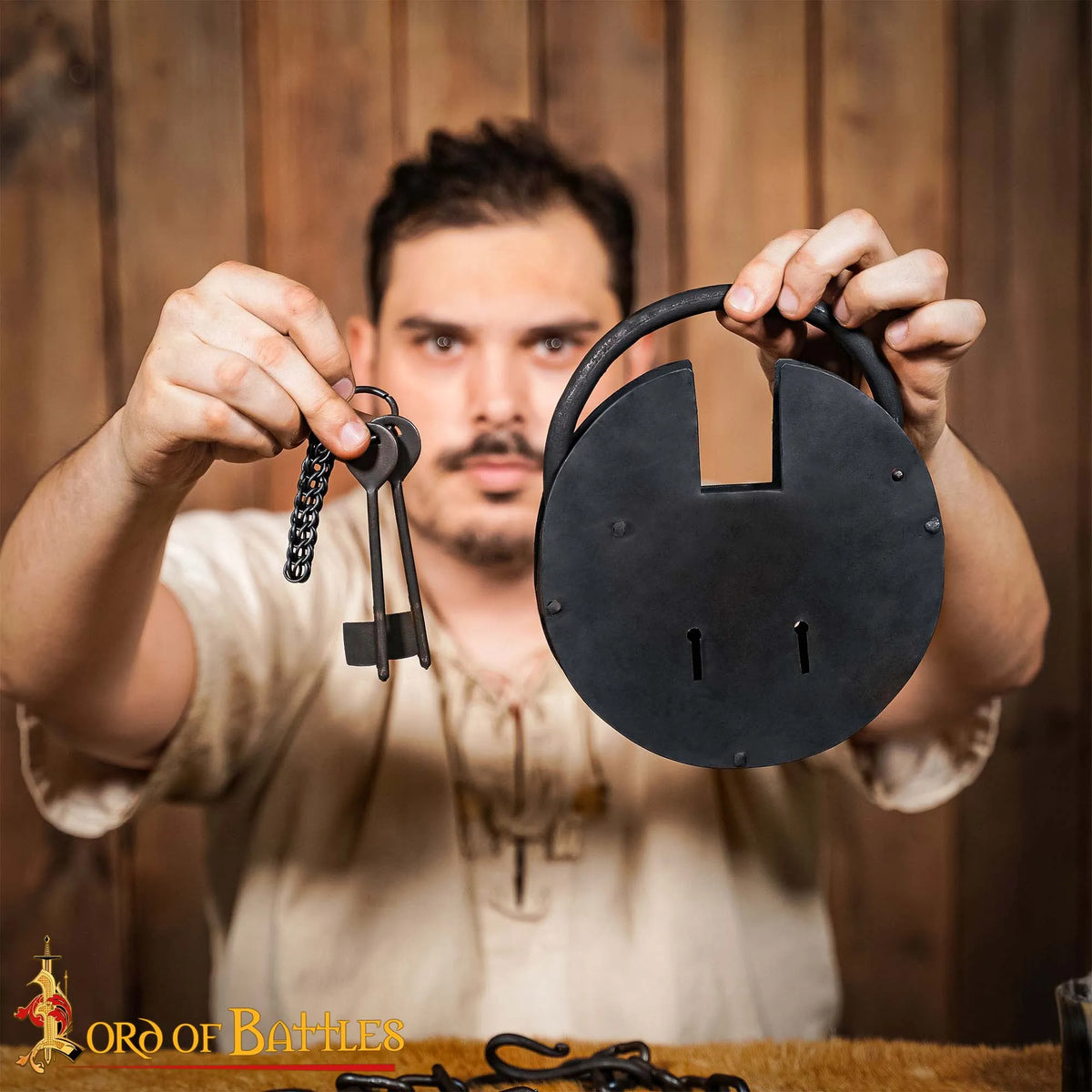 Large medieval padlock