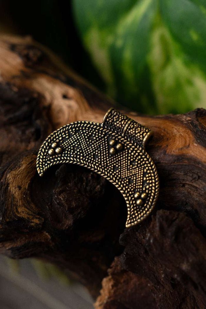 Slavic Lunula amulet small, bronze