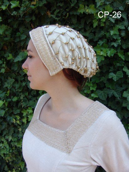 Hairnet (caul) Margaretha, velvet, white