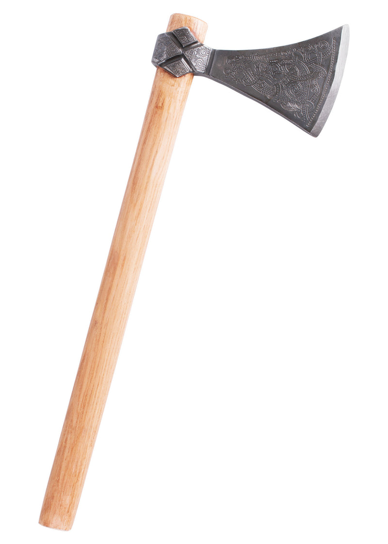 Hacha vikinga Mammen, tipo H, semi-afilada