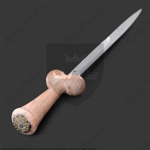 15th century thin bollock dagger, semi-sharp