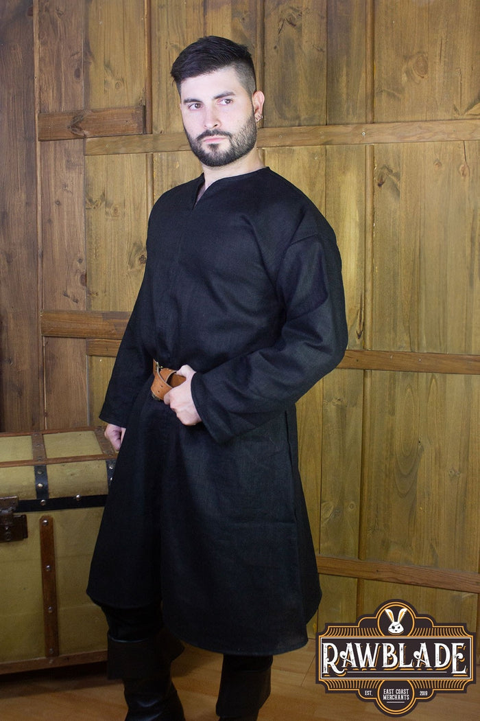 Normandy tunic, william, Linen - Black