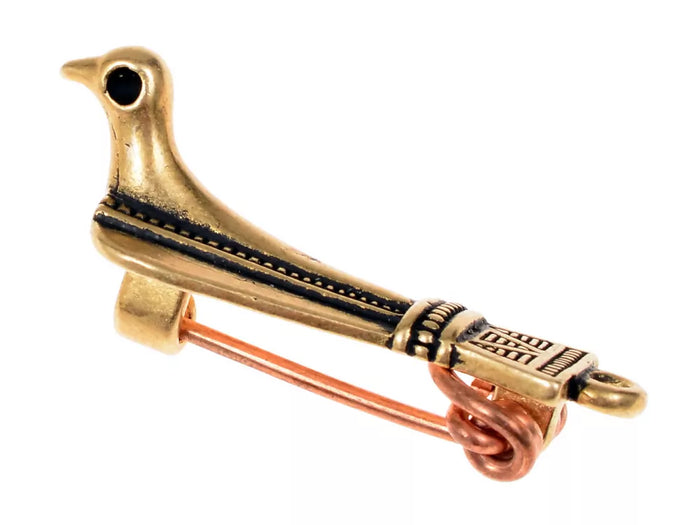 Roman bird fibula, bronze