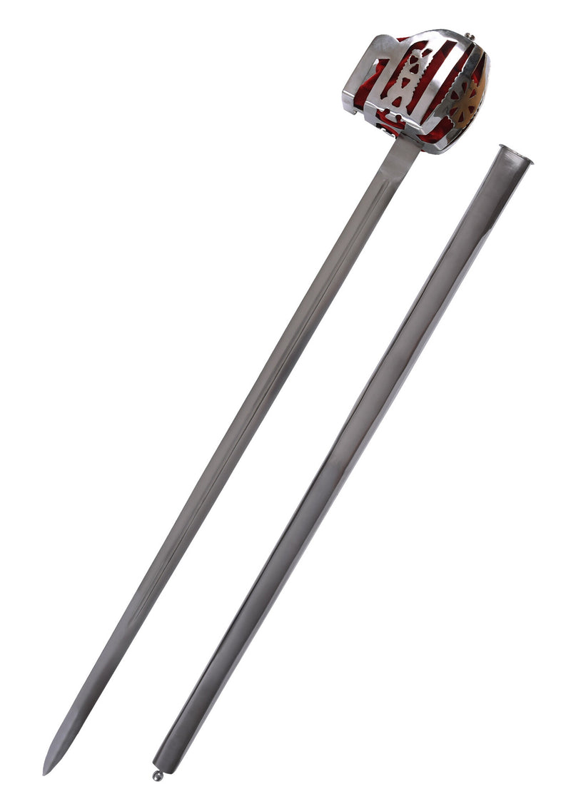 Broadsword con cesta Culloden, cesta de Glasgow, semi-afilado