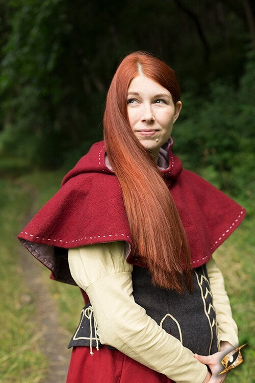 Medieval chaperon Erhard, red
