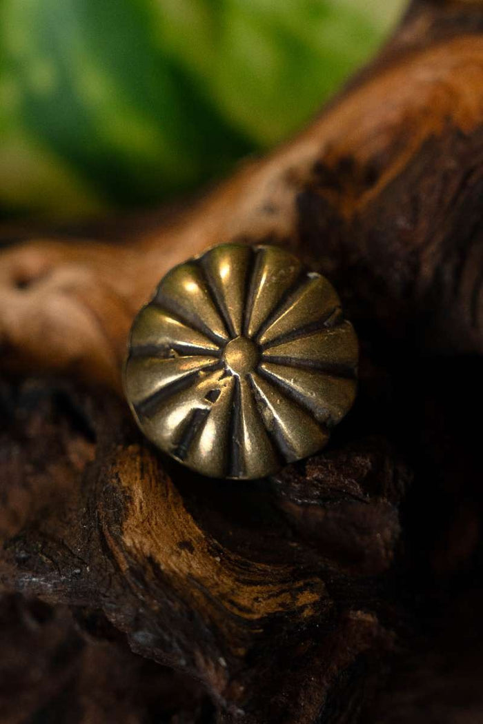 Medieval rosette belt fitting (set of 5 pieces), brass