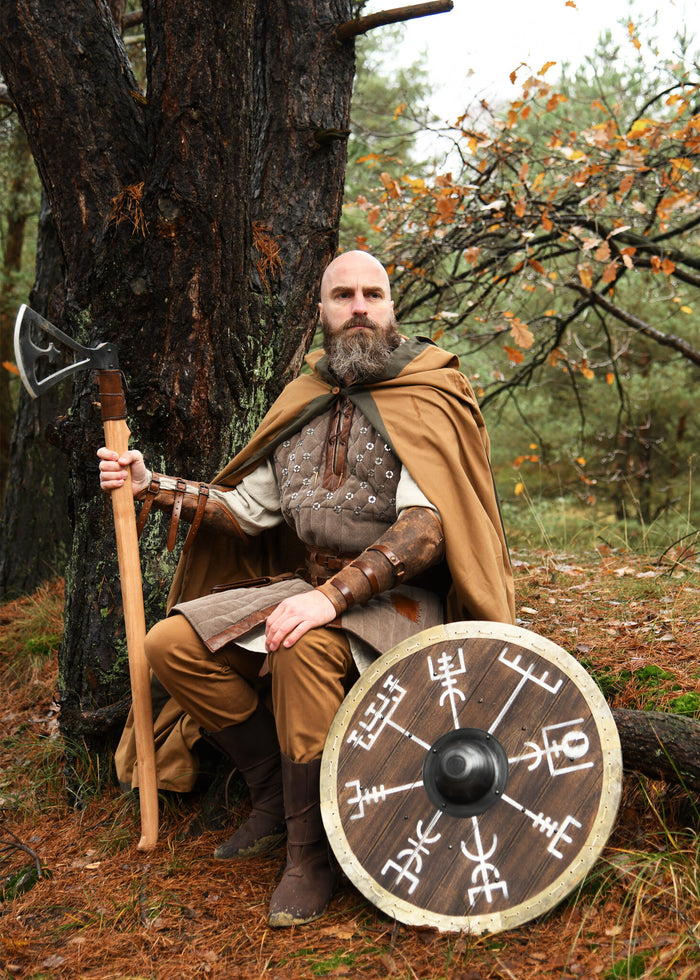 Viking shield Vegvisir with rawhide