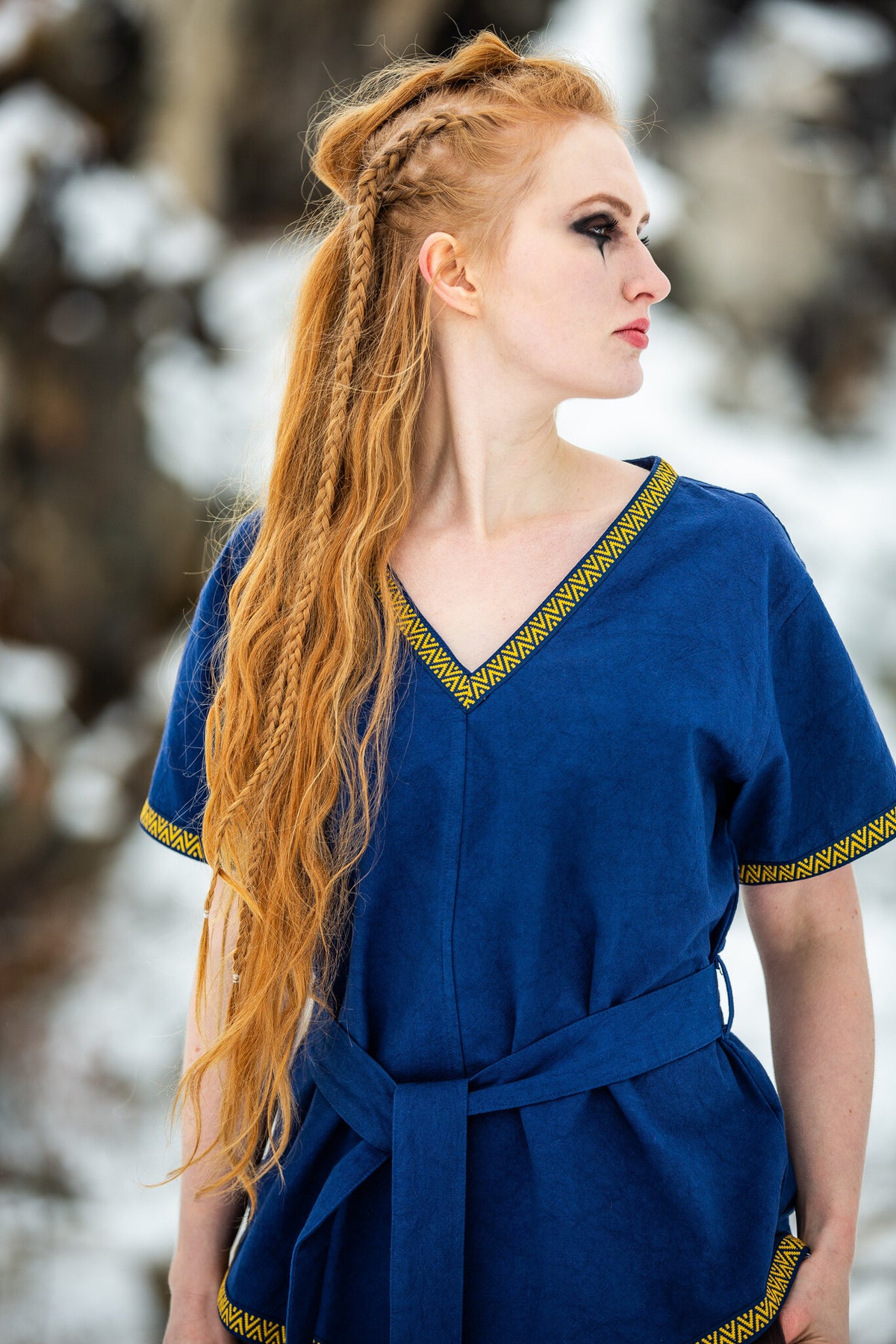 Valkyrie tunic Brynhild, blue