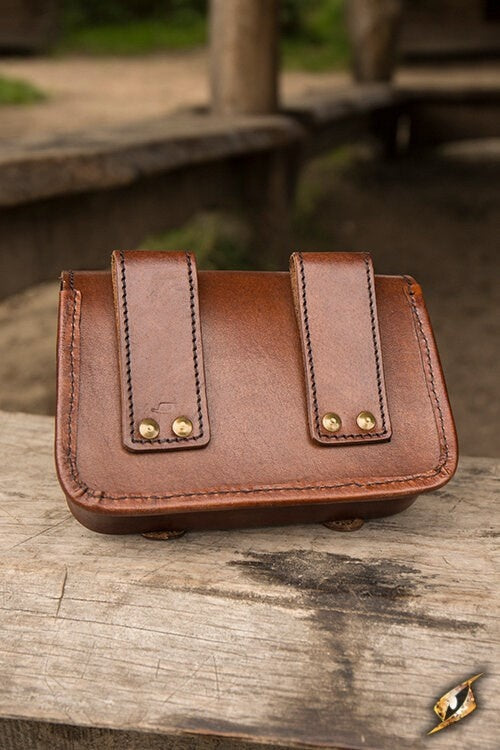 Leather belt bag Niccola, brown