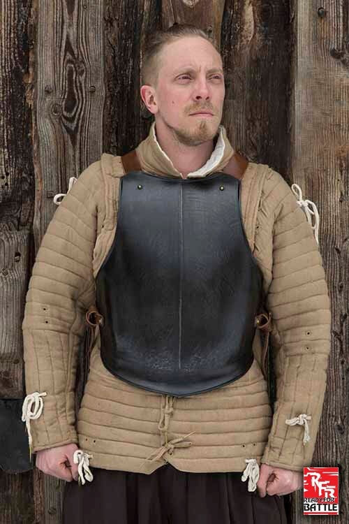 15th century breastplate, blackened, 1 mm