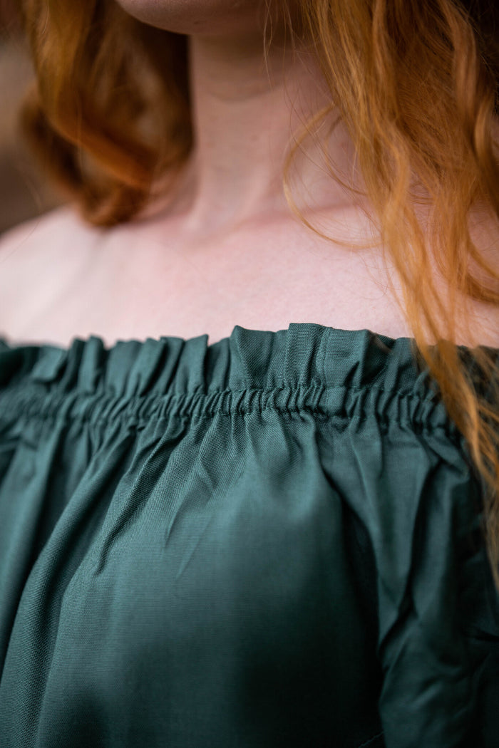 Baroque blouse, green