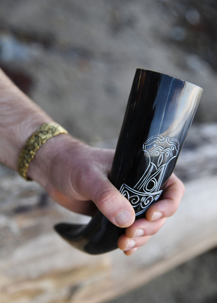 Drinking horn Mjolnir, 200-300 ml
