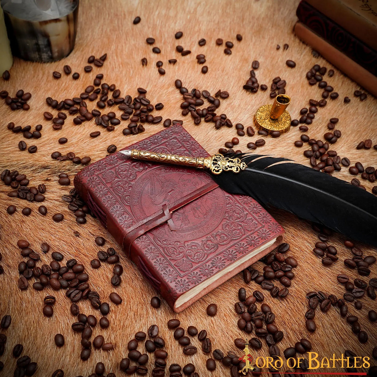 Leather journal knight
