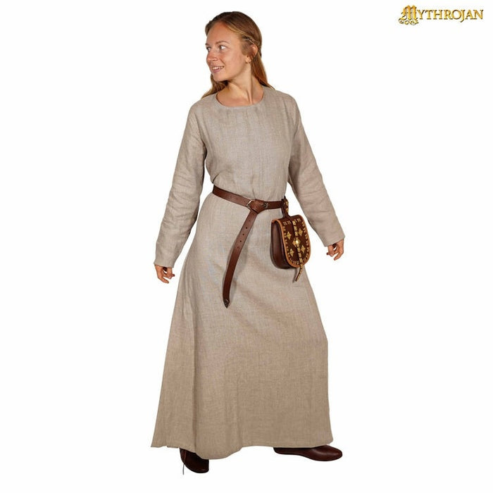 Viking dress Helga, linen, natural