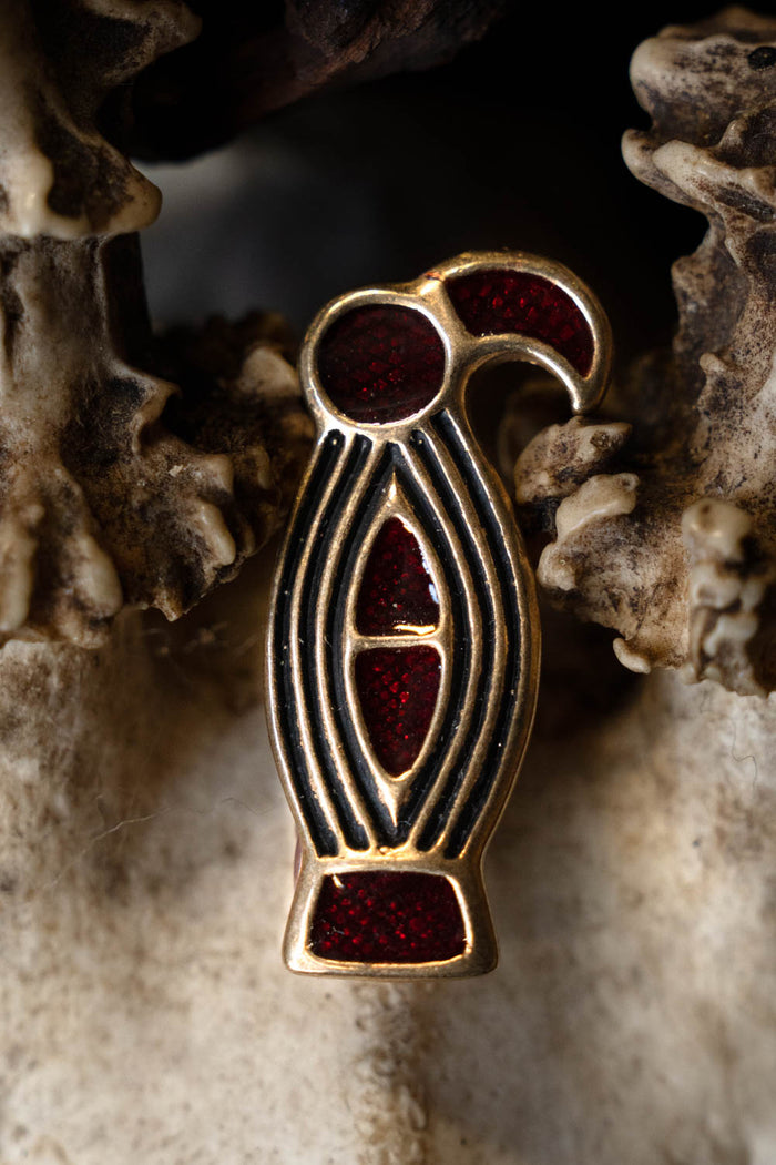 Alemannic bird fibula, bronze