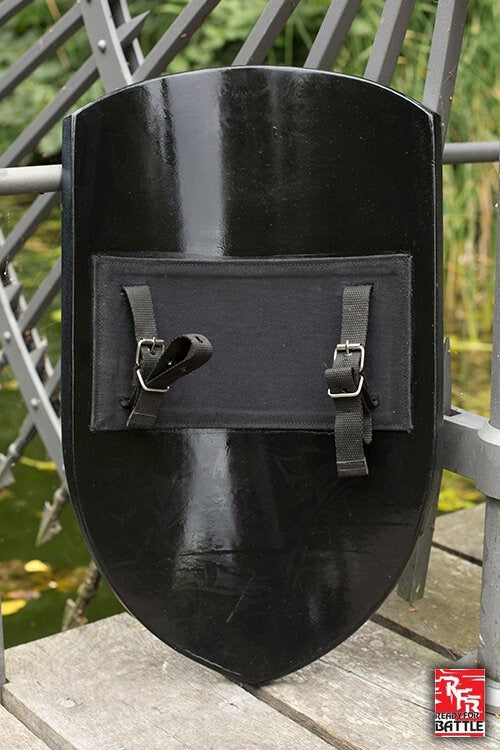 LARP draksköld svart/röd